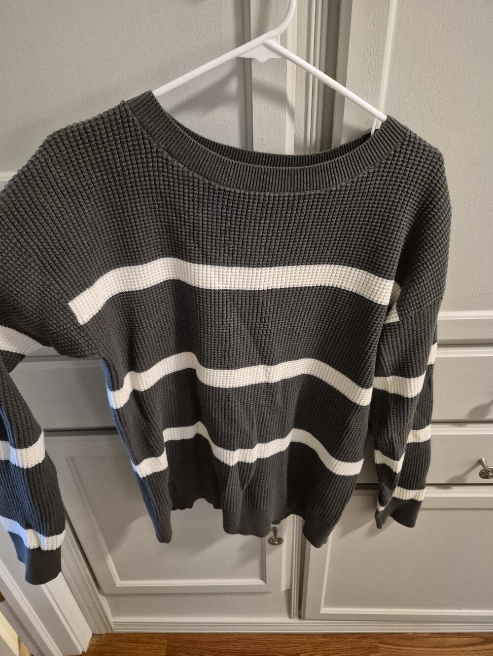 LL Bean Sunwashed Waffle Sweater